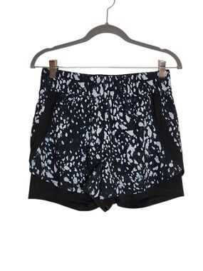 Layer 8 Black and White Graphic Print Athletic Shorts Size Medium